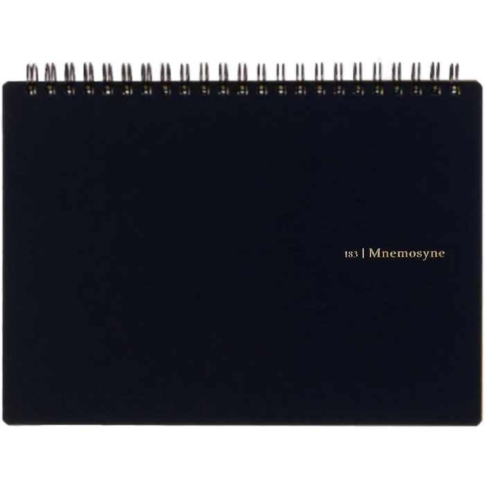 Maruman Mnemosyne Notebook - Black - Blank - A5 - Pen Boutique Ltd
