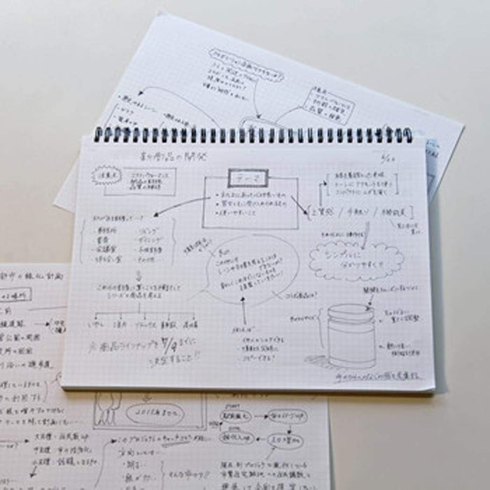 Maruman Mnemosyne Notebooks - Black - Grid - A4 - Pen Boutique Ltd