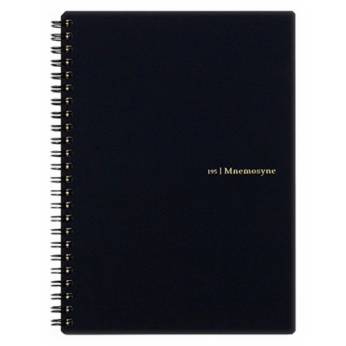 Maruman Mnemosyne Notebooks - Black - Lined - A5. ( 195A) - Pen Boutique Ltd