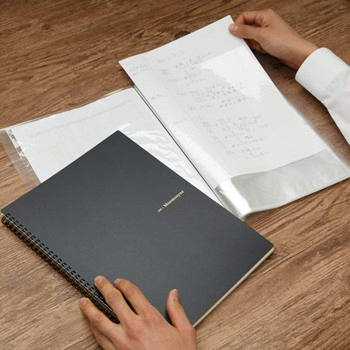 Maruman Mnemosyne Notebooks - Black - Lined - A5. ( 195A) - Pen Boutique Ltd