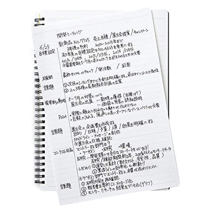 Maruman Mnemosyne Notebooks - Black - Lined - A5. ( 195A) - Pen Boutique Ltd