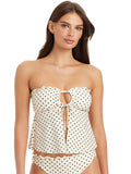 Merrow Bandeau Bikini Top White Sand