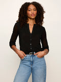Mesh Long Sleeve Cardigan Black