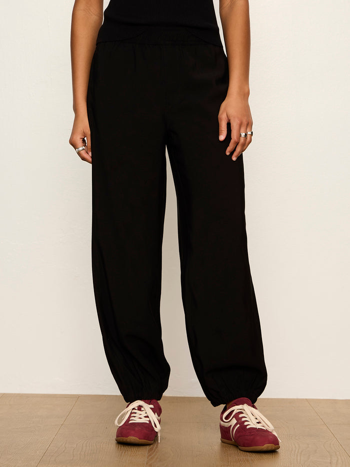 Micro Balloon Pant Black