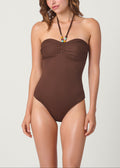Mocha Cinched One Piece