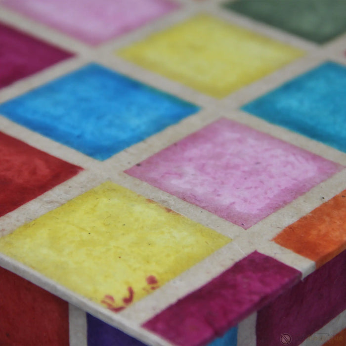 Monk Paper Batik Multicolor Patch Work Lokta Stationery Box Set - Pen Boutique Ltd