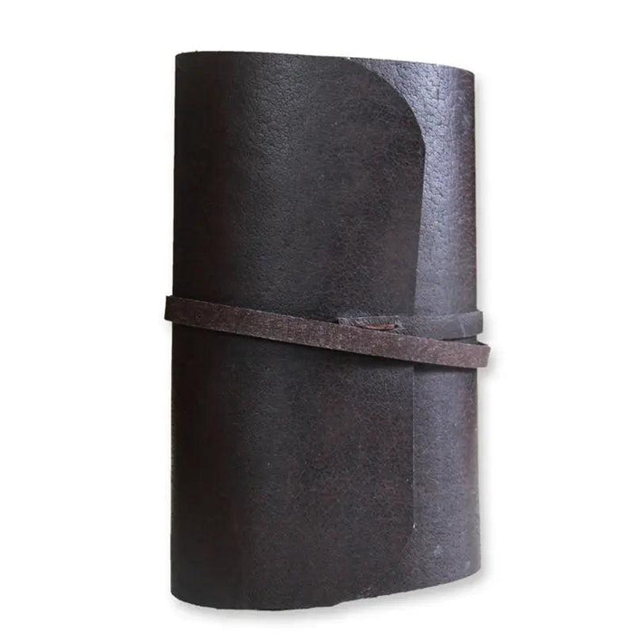 Monk Paper Buffalo Leather Dark Brown Medium Lokta Journal - Pen Boutique Ltd