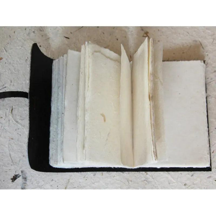 Monk Paper Buffalo Leather Dark Brown Medium Lokta Journal - Pen Boutique Ltd