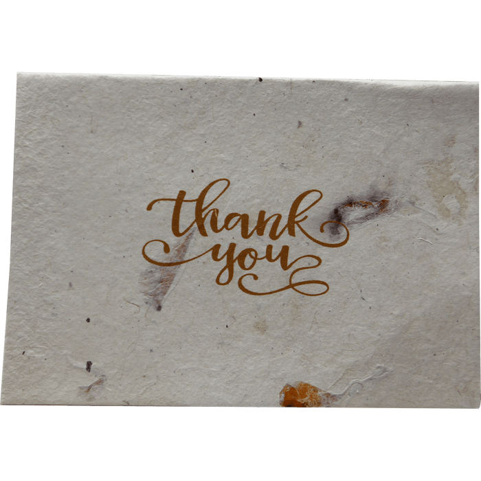 Monk Paper Thank You Note with Hemp design Envelope - pack of 12 - Pen Boutique Ltd