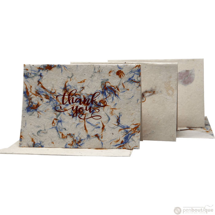 Monk Paper Thank You Note with Hemp design Envelope - pack of 12 - Pen Boutique Ltd