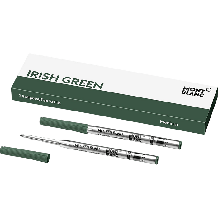 Montblanc Ballpoint Refill - Irish Green - Medium - 2 Per Pack - Pen Boutique Ltd