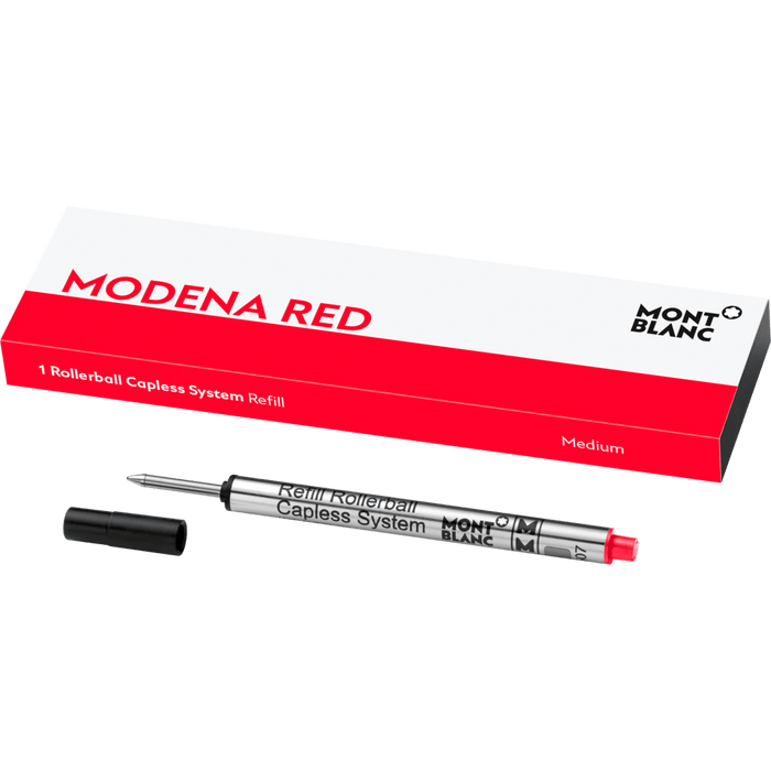Montblanc Capless Rollerball Pen Refill - Modena Red - Medium (1 Per Pack) - Pen Boutique Ltd