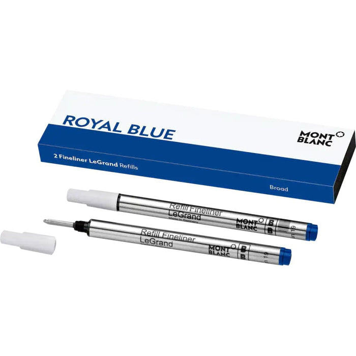 Montblanc LeGrand Fineliner Refill - Royal Blue - Broad (2 Per Pack) ( Fits only Montblanc Legrand ) - Pen Boutique Ltd