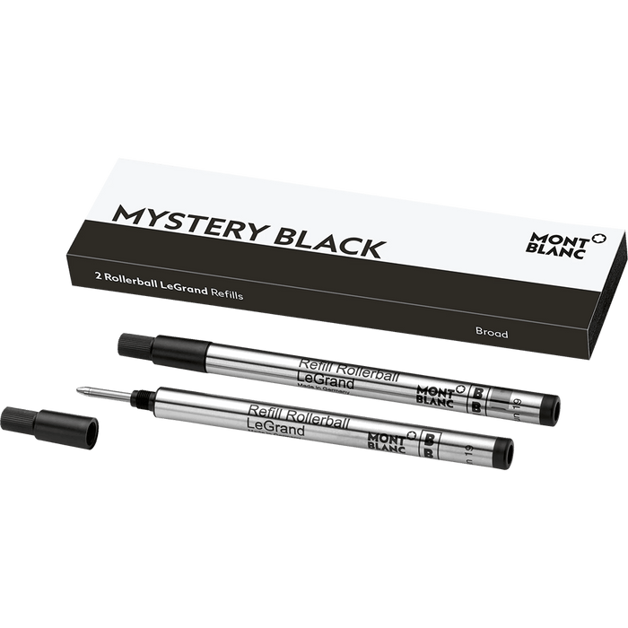 Montblanc Legrand Rollerball Refill - Mystery Black (2 Per Pack) - Pen Boutique Ltd