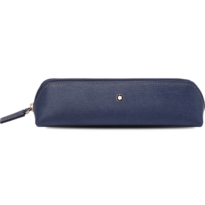 Montblanc Meisterstuck Selection Pen Pouch - Blue Denim - Pen Boutique Ltd