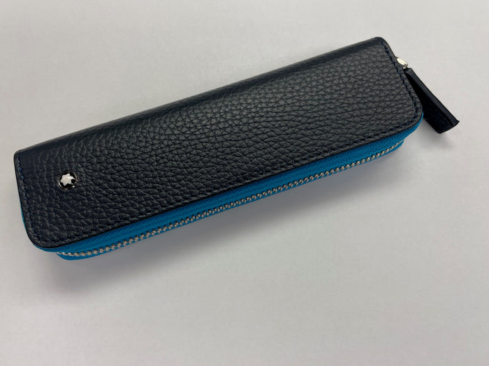 Montblanc Meisterstuck Soft Grain My Office 1 pen zip AR Blue&Clay - Pen Boutique Ltd