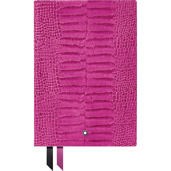 Montblanc Notebook - 146 Croco Print - Fuchsia - Lined - Pen Boutique Ltd