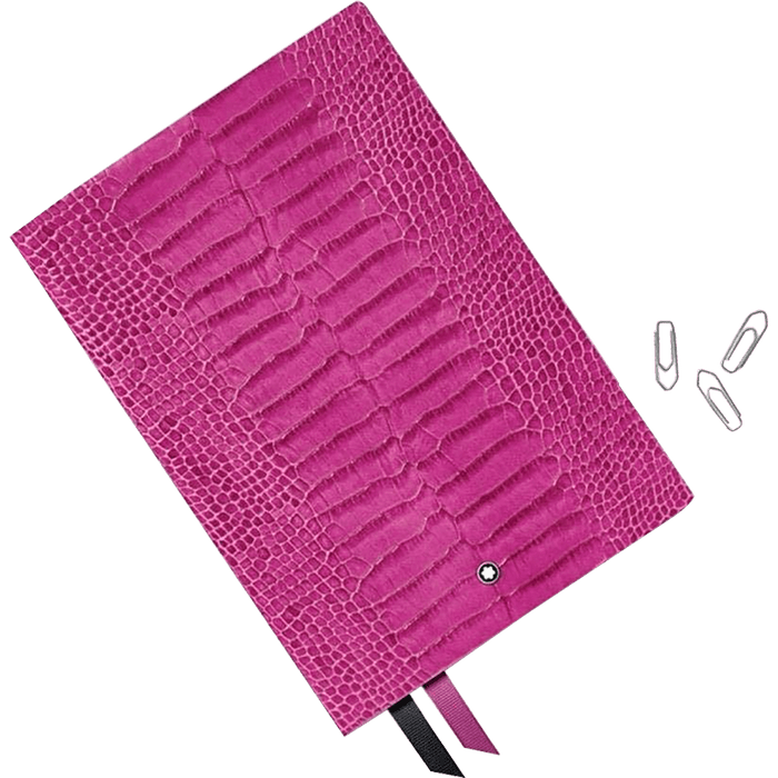 Montblanc Notebook - 146 Croco Print - Fuchsia - Lined - Pen Boutique Ltd