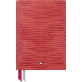 Montblanc Notebook - 146 Lizard Print - Cardinal Red - Lined - Pen Boutique Ltd