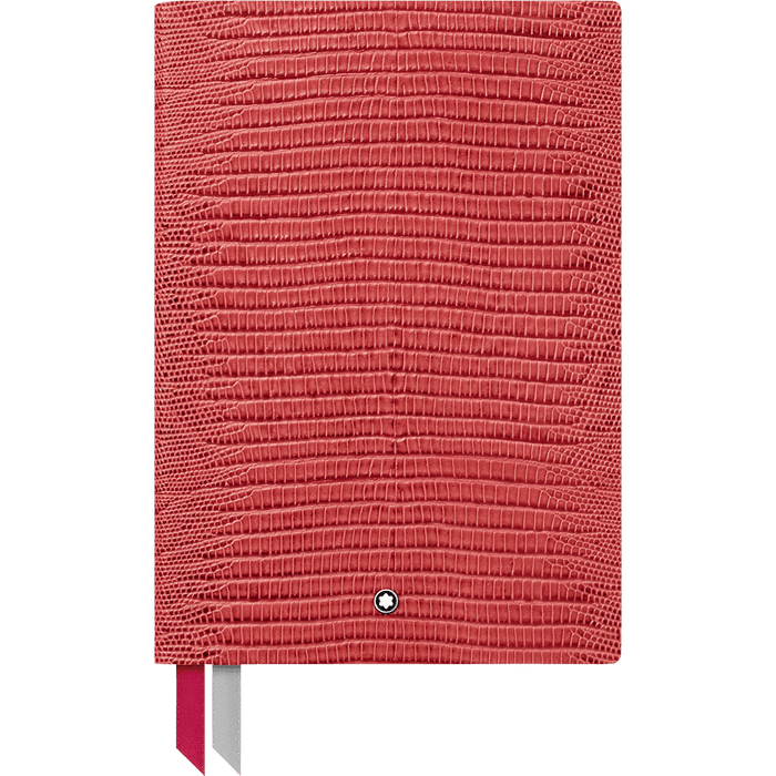Montblanc Notebook - 146 Lizard Print - Cardinal Red - Lined - Pen Boutique Ltd