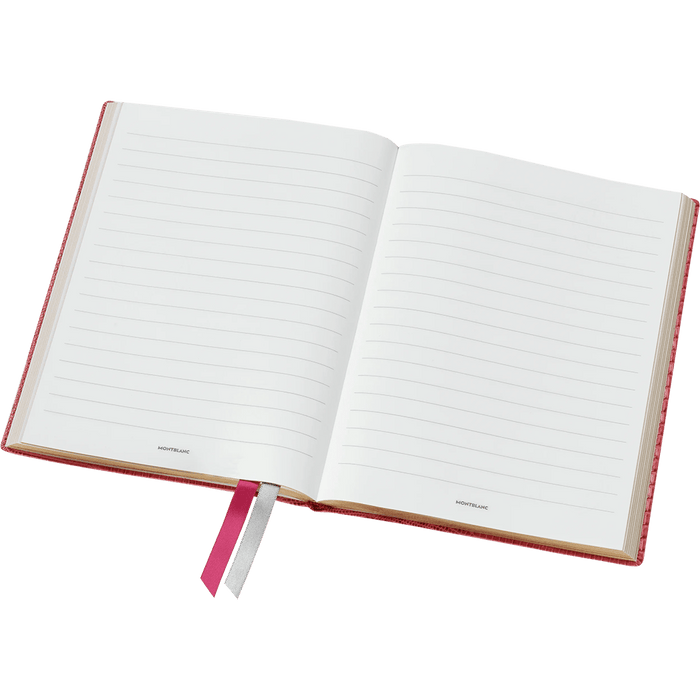 Montblanc Notebook - 146 Lizard Print - Cardinal Red - Lined - Pen Boutique Ltd