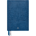 Montblanc Notebook - 146 Lizard Print - Federal Blue - Lined - Pen Boutique Ltd