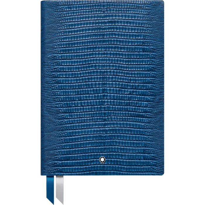 Montblanc Notebook - 146 Lizard Print - Federal Blue - Lined - Pen Boutique Ltd
