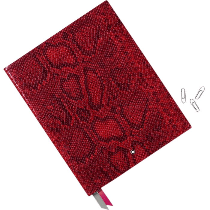 Montblanc Notebook - 149 Python Print - Cayenne - Lined - Pen Boutique Ltd