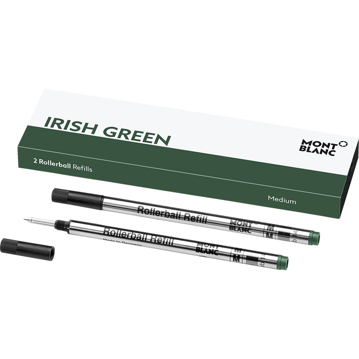 Montblanc Rollerball Pen Refill - Irish Green - Medium - 2 Per Pack - Pen Boutique Ltd