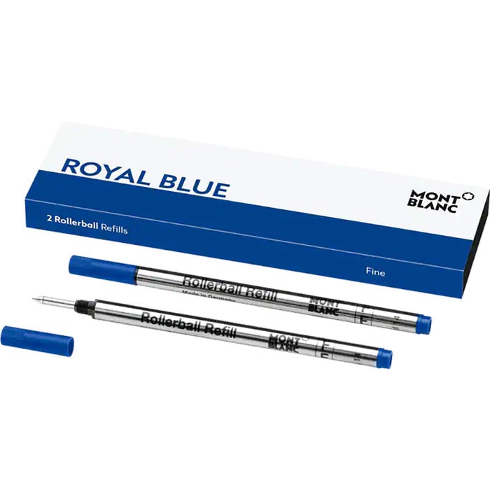 Montblanc Rollerball Refill - Royal Blue (2 Per Pack) - Pen Boutique Ltd