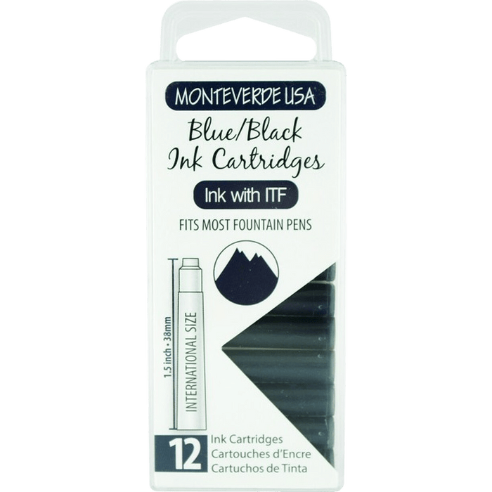Monteverde Blue/Black - Ink Cartridges - Pen Boutique Ltd