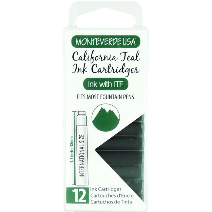 Monteverde California Teal - Ink Cartridges - Pen Boutique Ltd