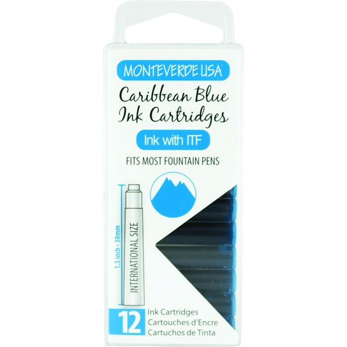 Monteverde Caribbean Blue - Ink Cartridges - Pen Boutique Ltd