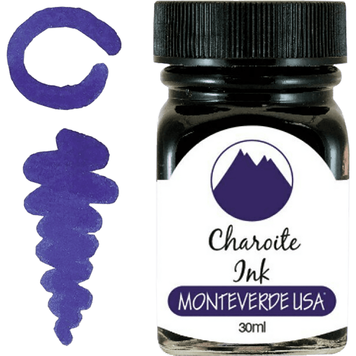 Monteverde Gemstone Charoite 30 ml Ink Bottle - Pen Boutique Ltd