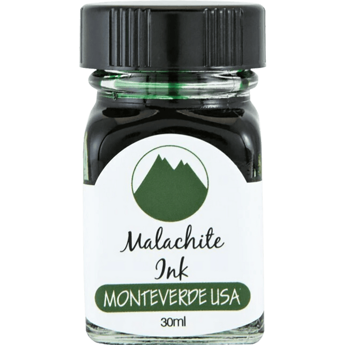 Monteverde Gemstone Ink Bottle - Malachite - 30ml - Pen Boutique Ltd