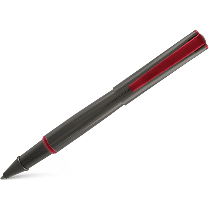 Monteverde Impressa Gun Metal with Red Trim Rollerball Pen - Pen Boutique Ltd