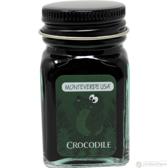 Monteverde Ink Bottle - Jungle Crocodile (Green) - 30 ml - Pen Boutique Ltd