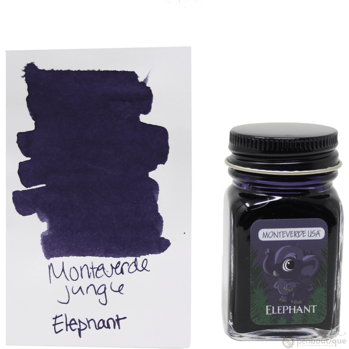 Monteverde Ink Bottle - Jungle Elephant (Purple) - 30 ml - Pen Boutique Ltd