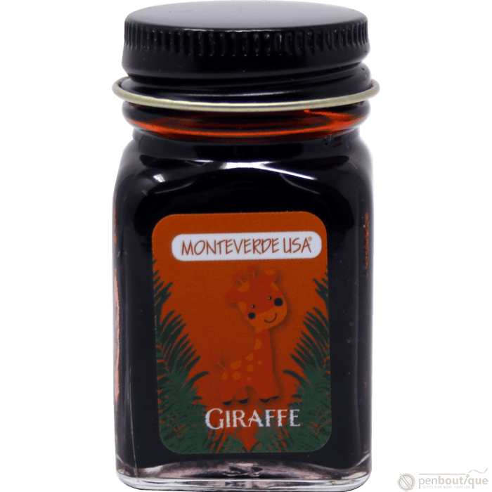 Monteverde Ink Bottle - Jungle Giraffe (Orange) - 30 ml - Pen Boutique Ltd