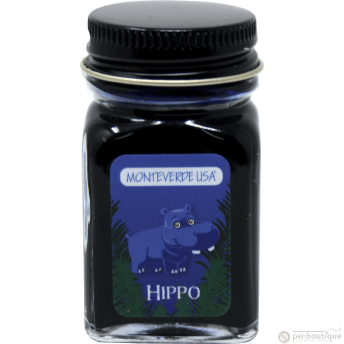 Monteverde Ink Bottle - Jungle Hippo (Dark Blue) - 30 ml - Pen Boutique Ltd