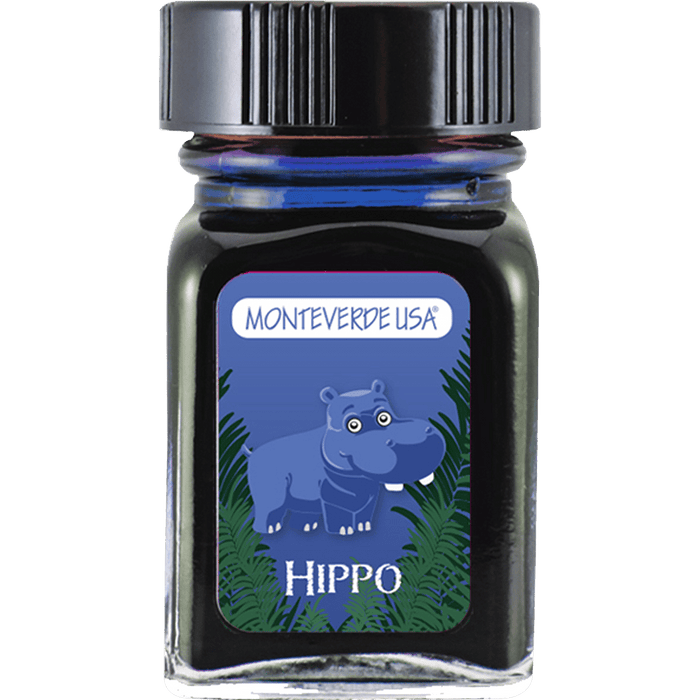 Monteverde Ink Bottle - Jungle Hippo (Dark Blue) - 30 ml - Pen Boutique Ltd