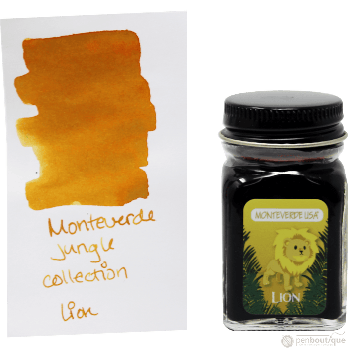 Monteverde Ink Bottle - Jungle Lion (Yellow) - 30 ml - Pen Boutique Ltd