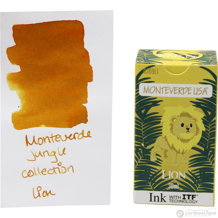 Monteverde Ink Bottle - Jungle Lion (Yellow) - 30 ml - Pen Boutique Ltd