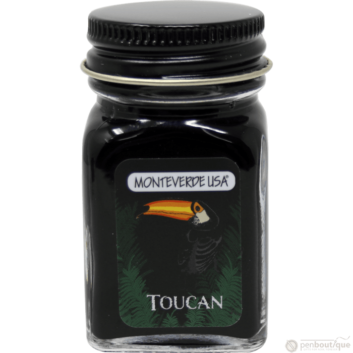 Monteverde Ink Bottle - Jungle Toucan (Black) - 30 ml - Pen Boutique Ltd