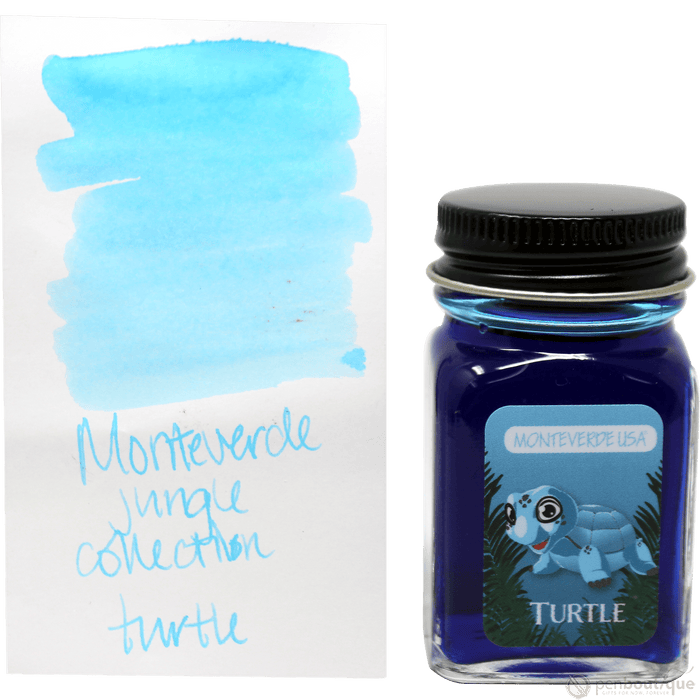 Monteverde Ink Bottle - Jungle Turtle (Turquoise) - 30 ml - Pen Boutique Ltd