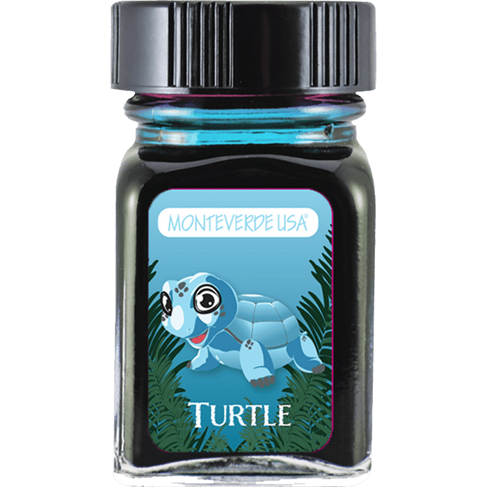 Monteverde Ink Bottle - Jungle Turtle (Turquoise) - 30 ml - Pen Boutique Ltd