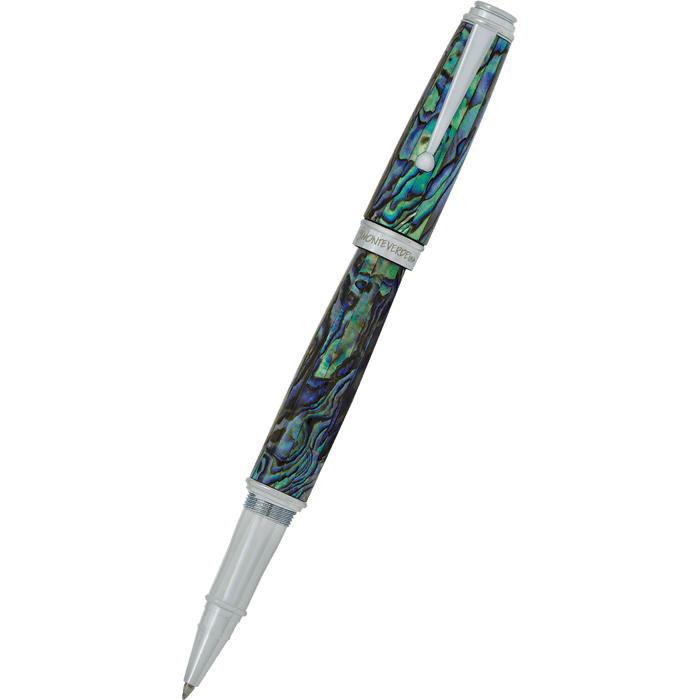 Monteverde Invincia Deluxe Rollerball Pen - Abalone Chrome Trim - Limited Edition - Pen Boutique Ltd