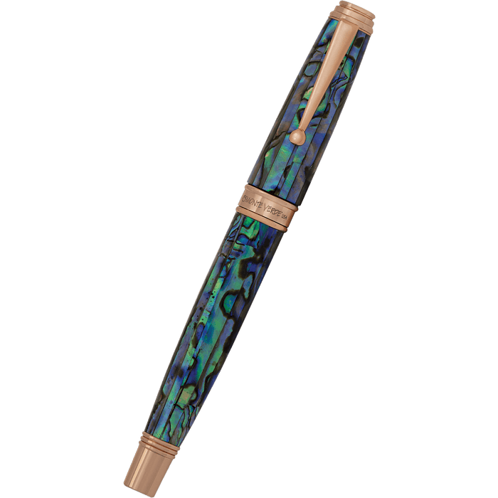 Monteverde Invincia Deluxe Rollerball Pen - Abalone Rosegold Trim - Limited Edition - Pen Boutique Ltd