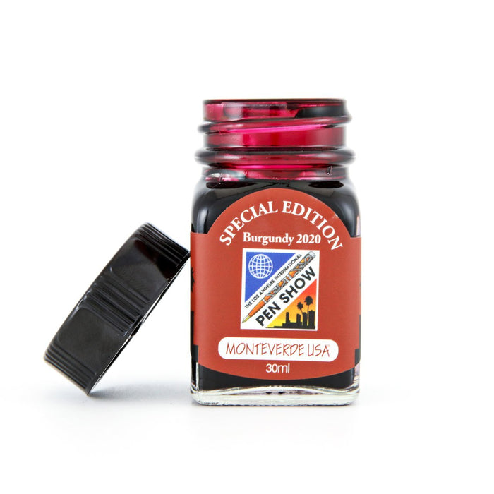 Monteverde LA Pen Show Bottled Ink - 2020 Special Edition - Burgundy - Pen Boutique Ltd
