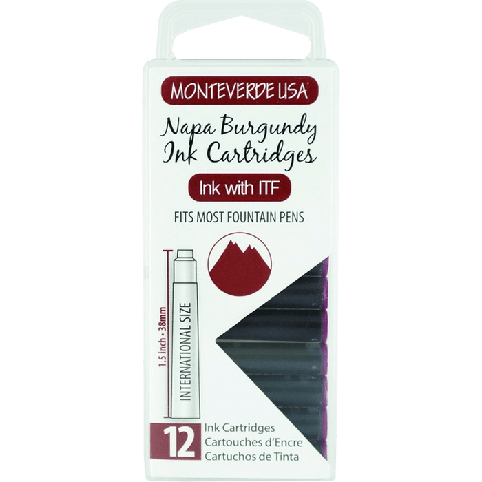 Monteverde Napa Burgundy - Ink Cartridges - Pen Boutique Ltd